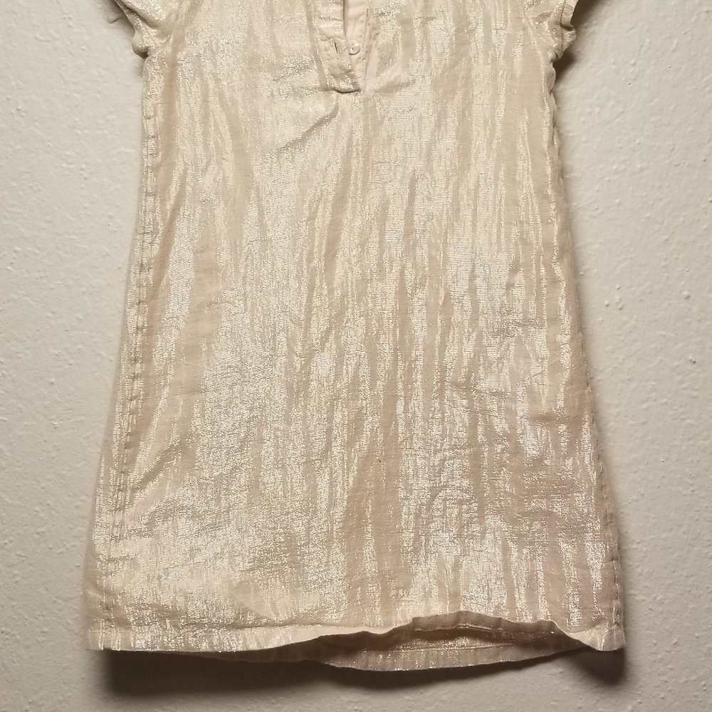 Rose gold metallic holiday dress - Picture 4 of 5